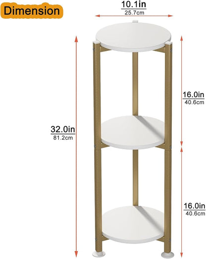 Plant Stand Indoor Outdoor 2 Tier Tall Metal Corner Storage Tiered Plant Shelf - Image 3