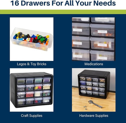 Akro-Mils 16-Drawer Plastic Cabinet - Image 5