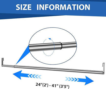 Threehoney Expandable Closet Rod - Image 2