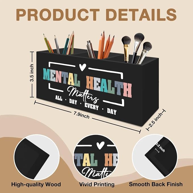 Mental Health Matters Pen Pencil Holder Organizer - Image 7