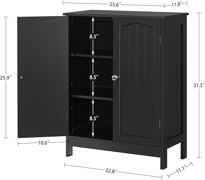 Iwell Bathroom Cabinet, Bathroom Storage Cabinet - Image 3