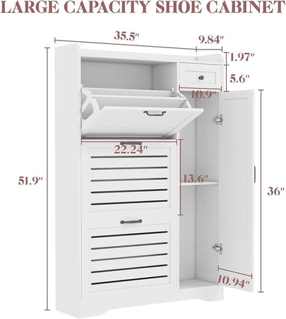 Narrow Shoe Storage Cabinet - Image 2