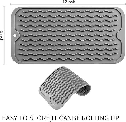 Silicone Dish Drying Mat for Multiple Usage, Easy clean, Eco-friendly, - Image 2