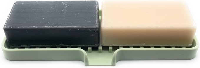 Happitasa Silicone Soap Dish Tray and Sponge Holder - Image 8