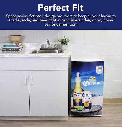 Corona Compact Fridge with Bottle Opener, 90 L/ 95 Quart 3.2 Cubic Foot - Image 7