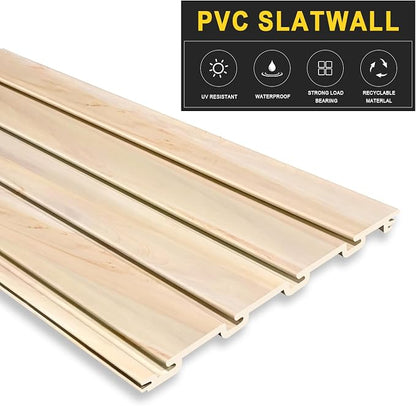 4'H x 4'W PVC Slatwall Panels Garage Wall Storage System - Image 3