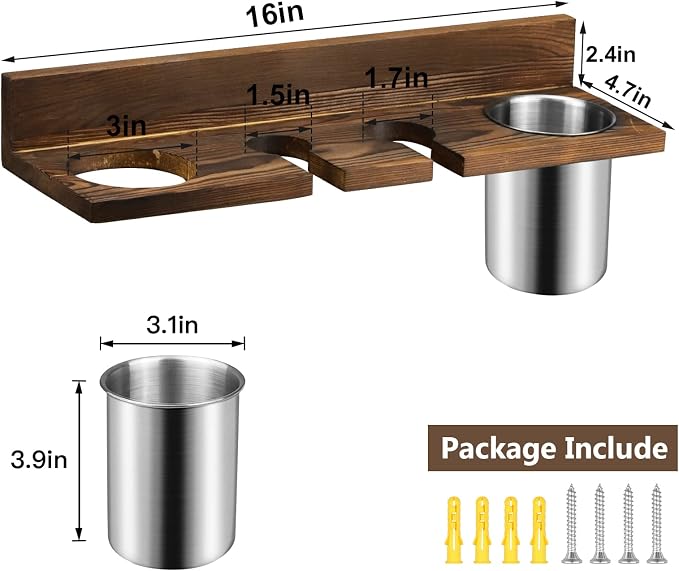 Hair Tool Organizer Wall Mounted - Image 5