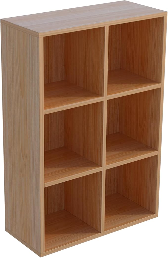 6-Cube Storage Shelf Bookcase - Image 7