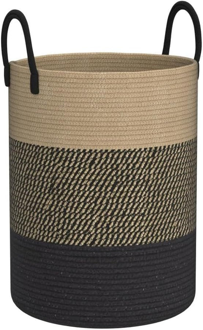 YOUDENOVA Woven Rope Laundry Hamper Basket, 58L Tall Laundry Basket - Image 4