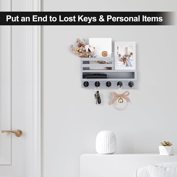 Key and Mail Holder Wall Mount, Key Hanger - Image 3