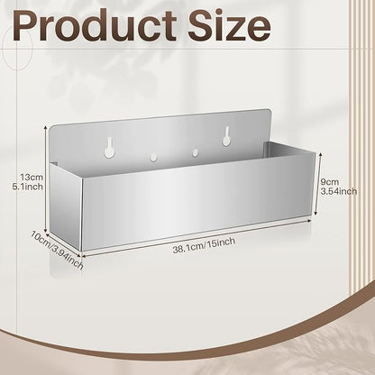 Tanlade 2 Pieces 15 Inch Single Speed Rail Stainless Steel Liquor Bottle Holder - Image 2