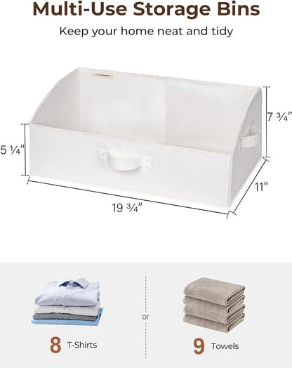 StorageWorks Closet Storage Bins, Trapezoid Organizer Box - Image 2