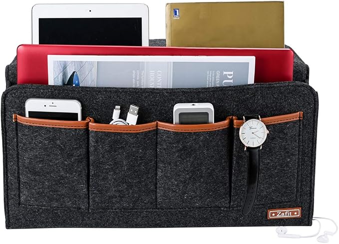 Bedside Caddy, 7 Pockets Large Size Bedside Organizer Caddy - Image 2