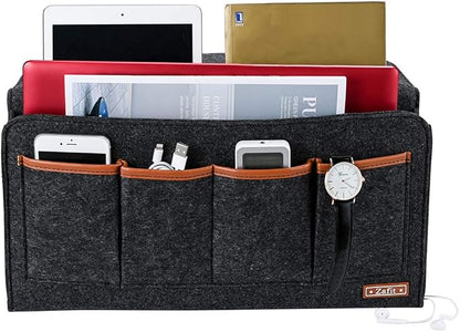 Bedside Caddy, 7 Pockets Large Size Bedside Organizer Caddy - Image 2