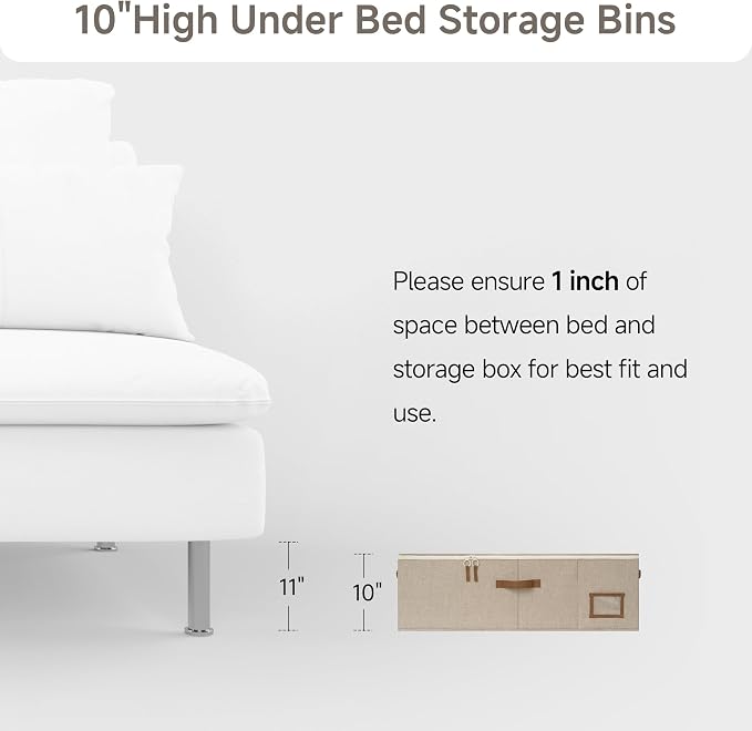 StorageWorks Under Bed Storage Bins, 77L Clothes Organizer - Image 8