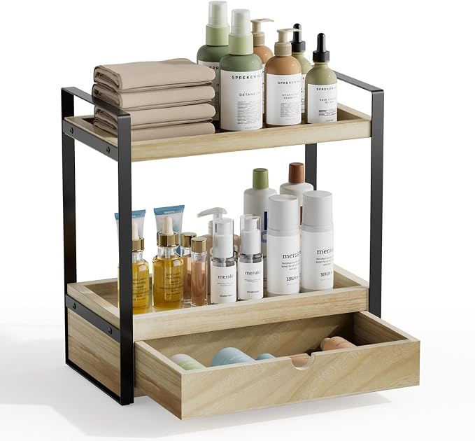 2-Tier Bathroom Organizer Countertop by Boulphia