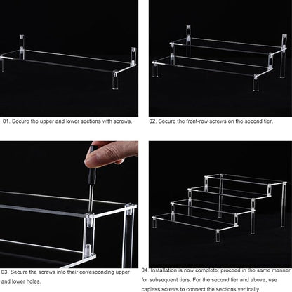 Clear Acrylic Tiered Display Stand - Image 8