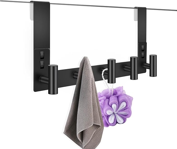 PMMASTO Shower Door Hooks, Extended Towel Hook - Image 3