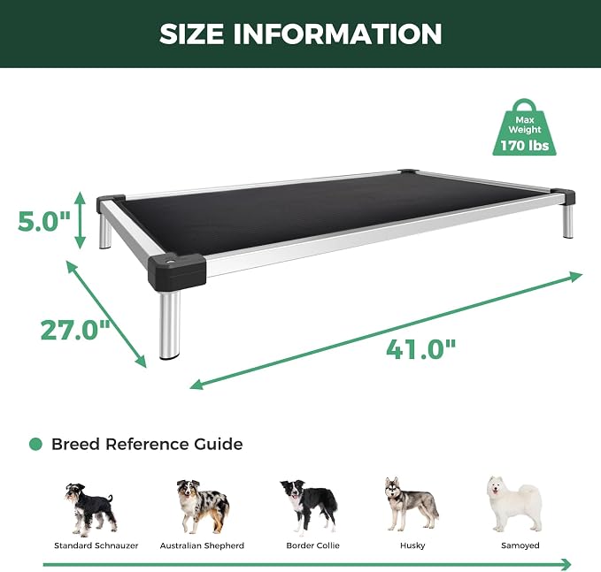 FXW TitanNest Chew-Proof Elevated Dog Bed, Raised Cot - Image 7