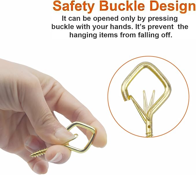 10 PCS Eye Screw Hooks for Hanging Heavy Duty - Image 4