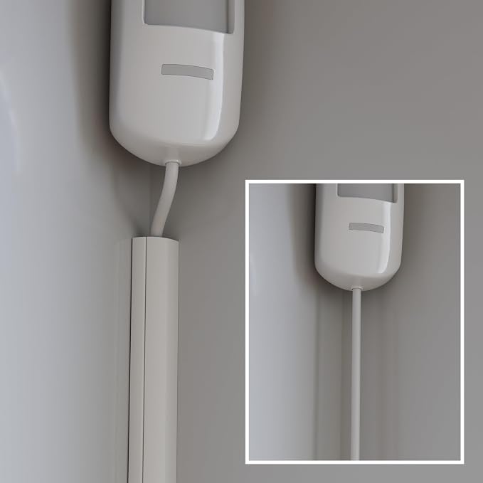 D-Line 30ft White Corner Cable Concealer Multipack, Floor Wire Hider, Quarter - Image 5