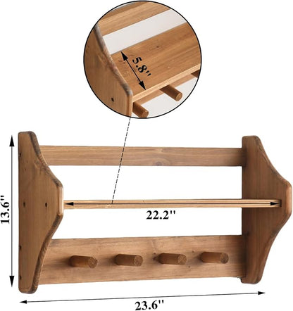 100% Solid Wood Wall Hooks - Image 3