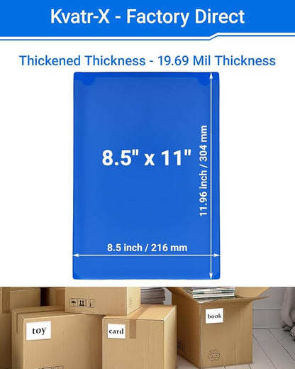 20 PCS Clear Self Adhesive Plastic Label Pockets, Top Loading Business & - Image 2