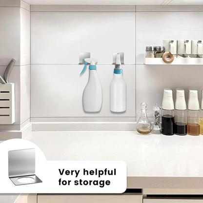 Daily Treasures 304 Stainless Steel Spray Bottle Holder Rack - Image 4