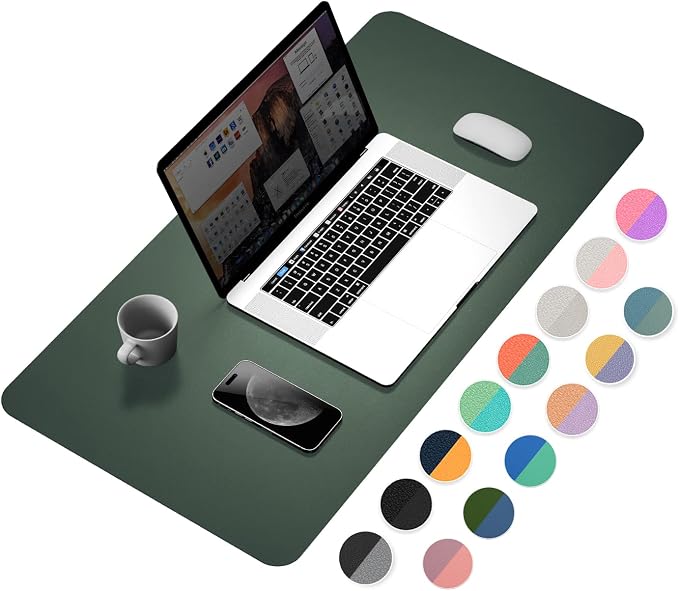 YSAGI Dual-Sided Desk Pad Protector, 31.5" x 15.7" Desk Mat by YSAGi
