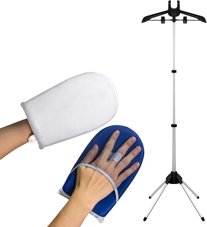 Steamer Hanger Stand with Garment Steamer Ironing Gloves, Garment hanger by Unknown
