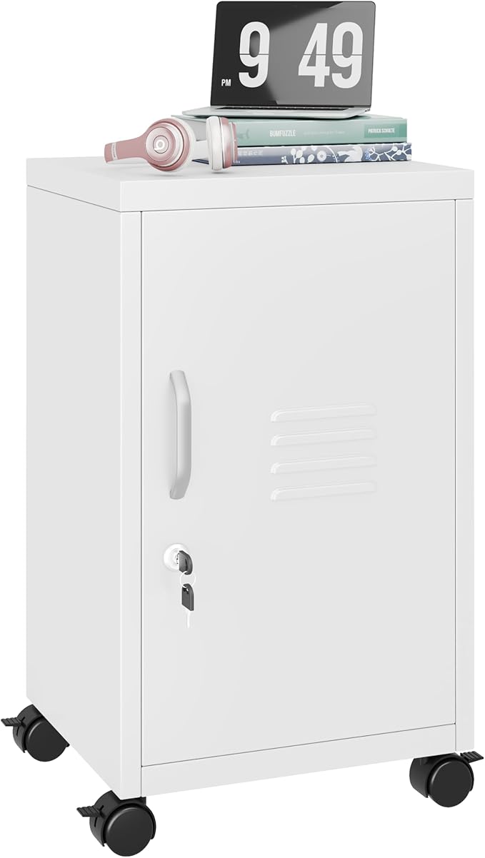 PAOFIN Metal Locker Cabinet, Under Desk Metal Vertical Filing Cabinets - Image 5