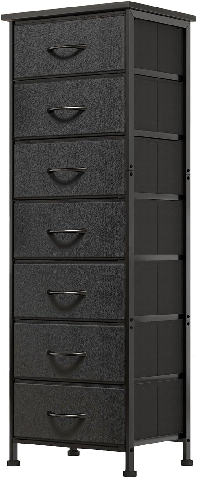 Fixwal Black Tall Skinny Dresser by Fixwal