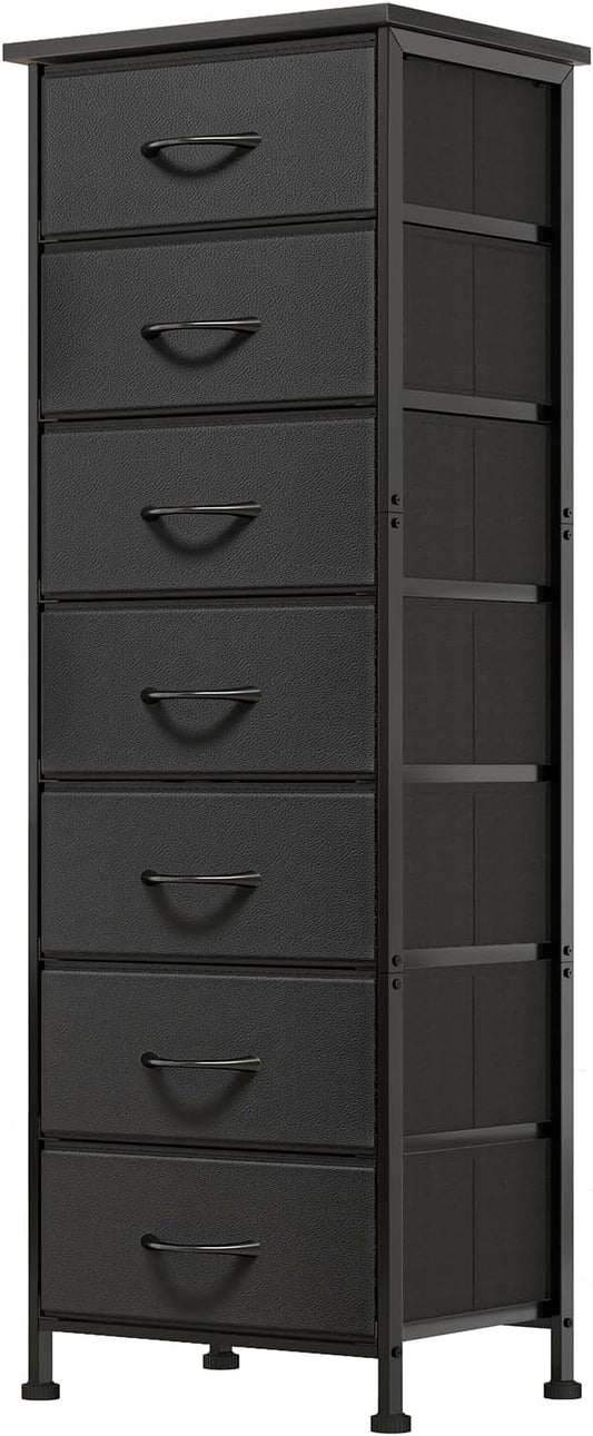 Fixwal Black Tall Skinny Dresser by Fixwal