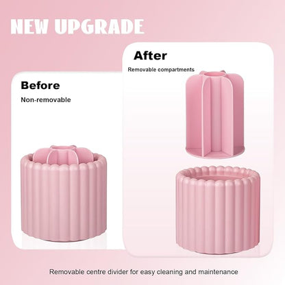 Anyoifax 360 Rotating Makeup Brush Holder 7 Slots Make Up Brush Organizer - Image 4