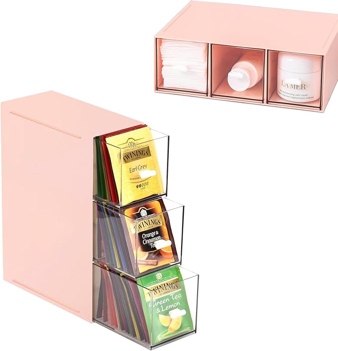 Plastic Clear Tea Box, Tea Bag Organizer by Unknown