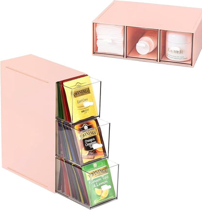 Plastic Clear Tea Box, Tea Bag Organizer by Unknown