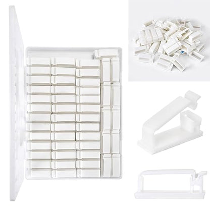 50Pcs Self Adhesive Cable Management Clips, Cable Organizers Wire Clips Cord - Image 6