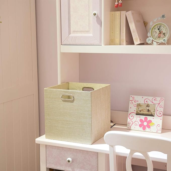 Posprica Foldable Storage Bins, 13×13 Storage Cubes Basket Containers - Image 3