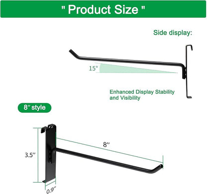 8 Inch Gridwall Hooks, Grid Panel Hanging Hooks - Image 2