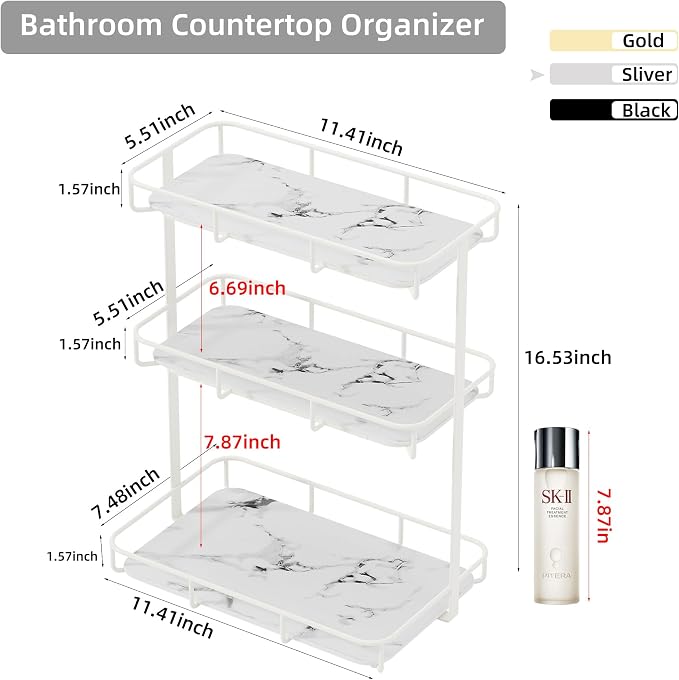 Bathroom Organizer Countertop Perfume Organizer Makeup Organizer Cosmetics - Image 3