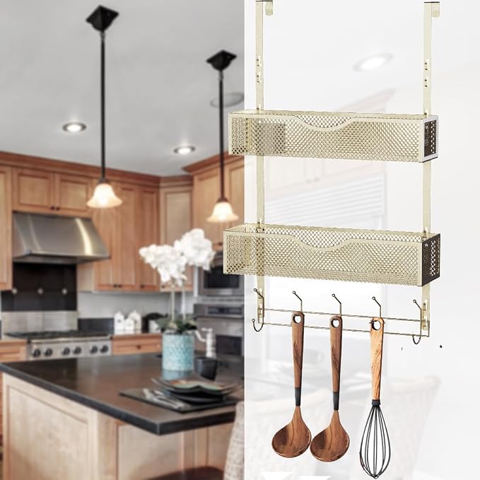 BRENNHOLZ Over The Door Hooks Organizer, Coat Rack - Image 4