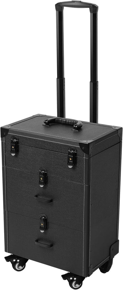 Professional Rolling Makeup Case, Large Cosmetic Trolley - Image 8