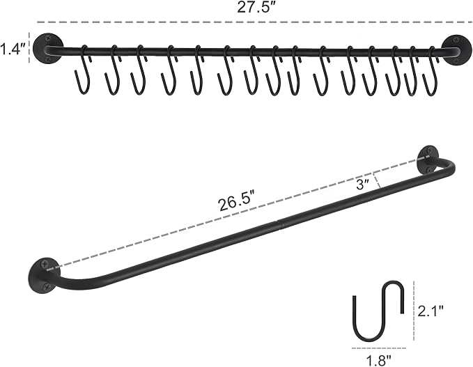 Mkono Hat Rack for Wall Baseball Cap Organizer Hanger - Image 7