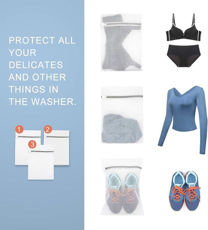 Mesh Laundry Bags for Delicates, Durable Zipper Wash Bags for Delicates - Image 6