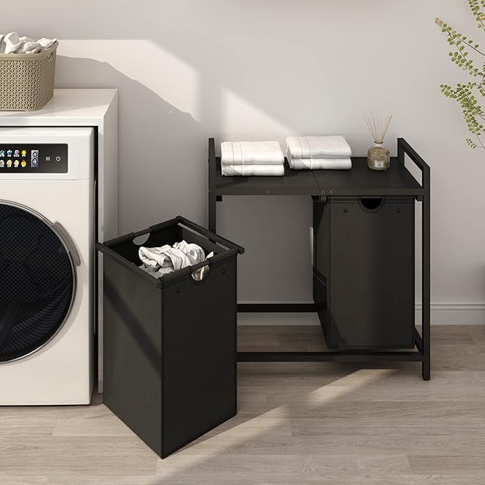 LAATOOREE Laundry Hamper, Two-Color 2 × 48L Laundry Basket - Image 6