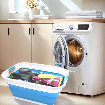 SAMMART Set of 2-41L Collapsible Plastic Laundry Basket-Pop Up Storage - Image 5