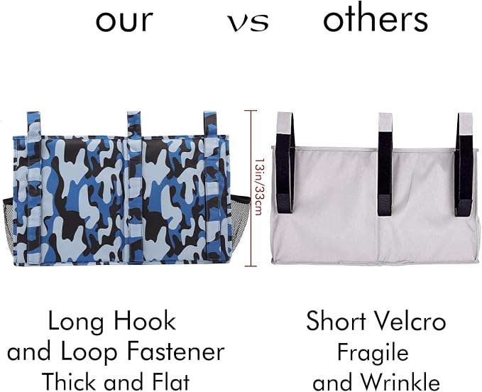 Surblue Bedside Caddy Hanging Organizer Storage Bag Pocket - Image 3