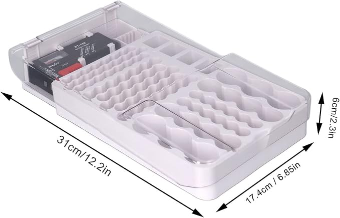 Battery Organizer, Battery Holder Box Holds, Large Capacity Battery Storage Box - Image 5