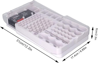 Battery Organizer, Battery Holder Box Holds, Large Capacity Battery Storage Box - Image 5
