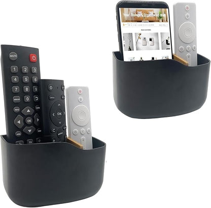 SUNFICON Wall Mount Remote Holder TV FAN Remote Control Holder Bedside Caddy - Image 4